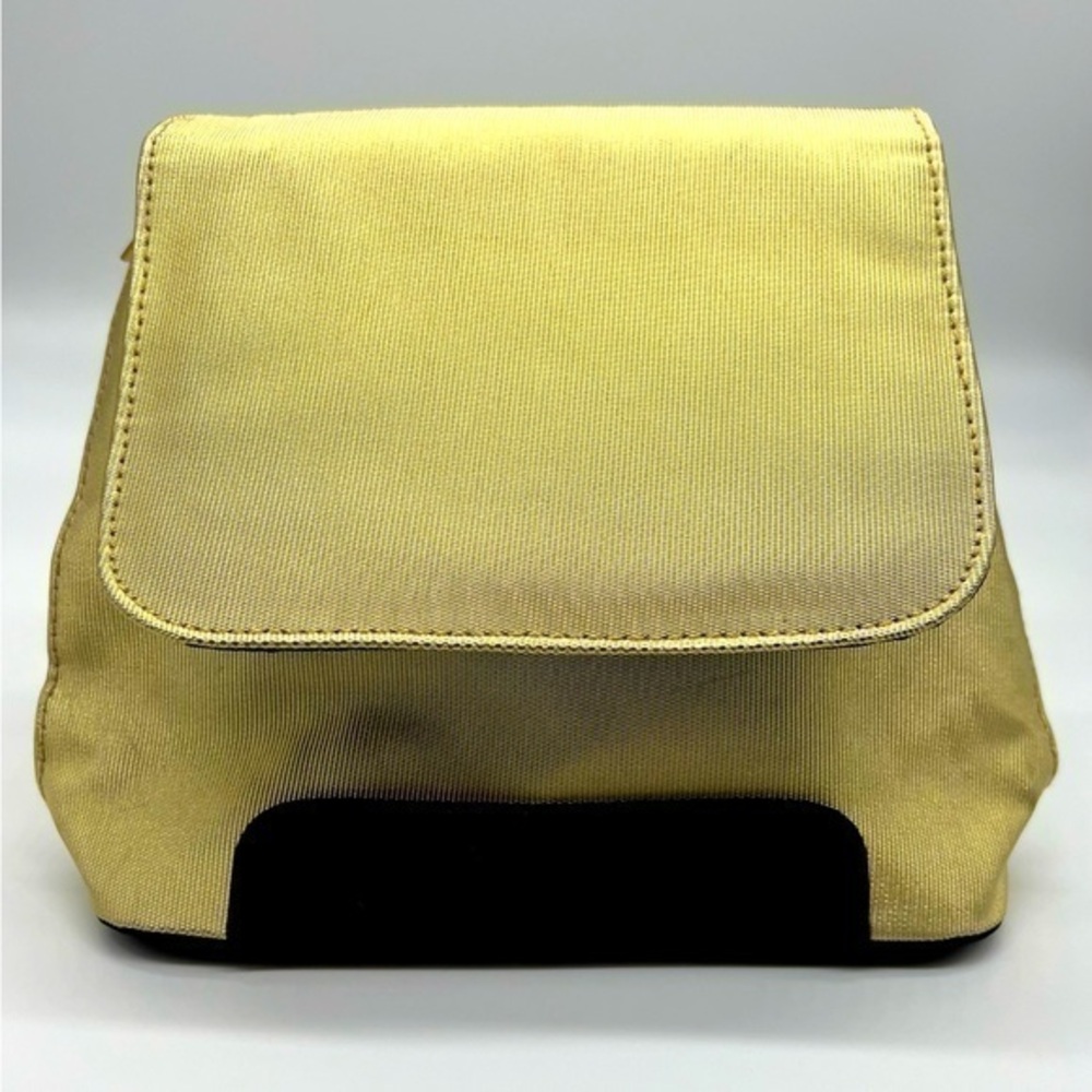 Babor gold & navy blue make up clutch